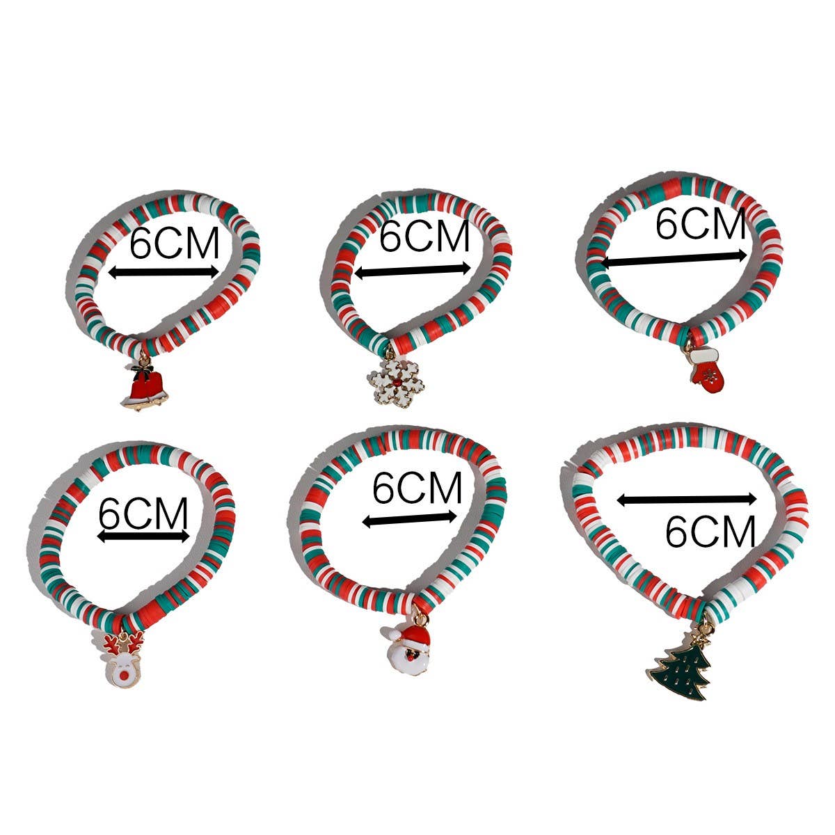 BEADED LETTER PEARL CHRISTMAS BRACELET COMBINATION_CWMM2618