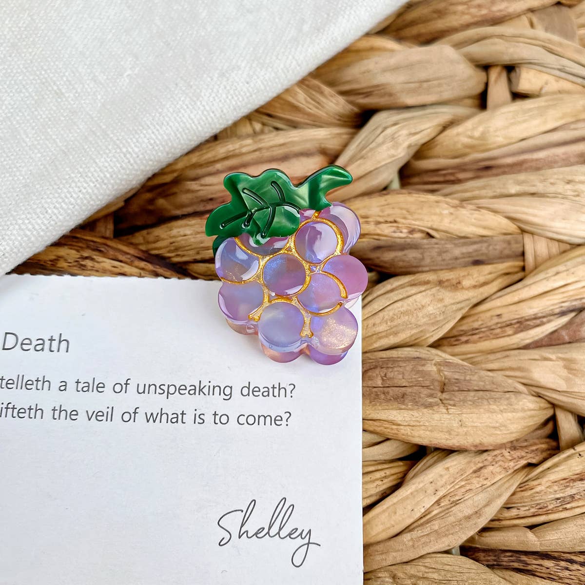 Mini acetic acid grab clip Cute fruit hair clip