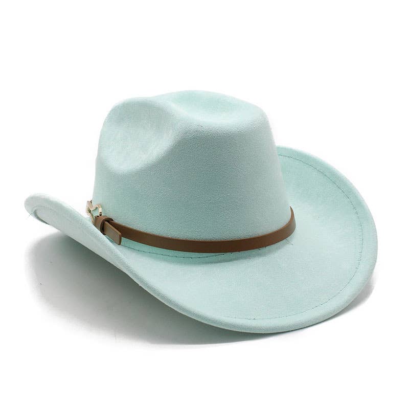 Belt Buckle Western Cowboy Hat Adjustable Brim_CWAH2532