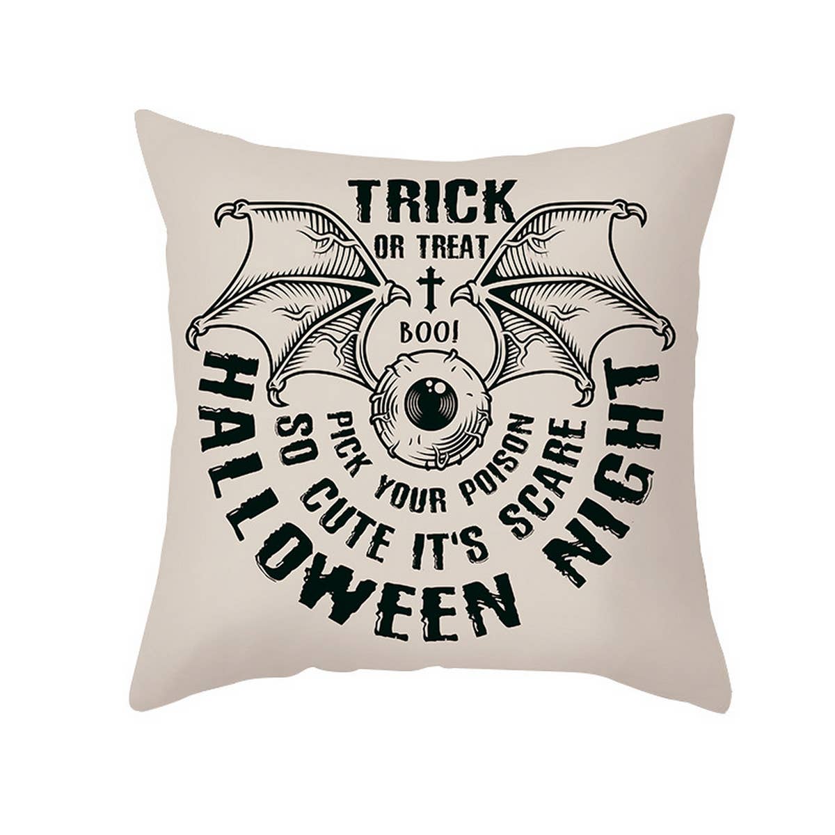 SKULL FUNNY SHORT PLUSH PILLOWCASE_CWMM1355