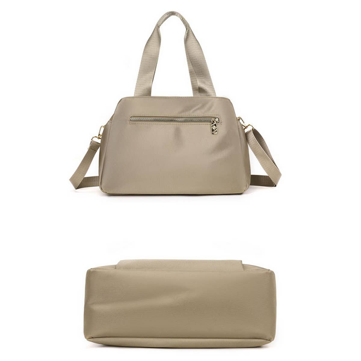 FASHION MULTI-COMPARTMENT CANVAS SHOULDER BAG_CWAB3450