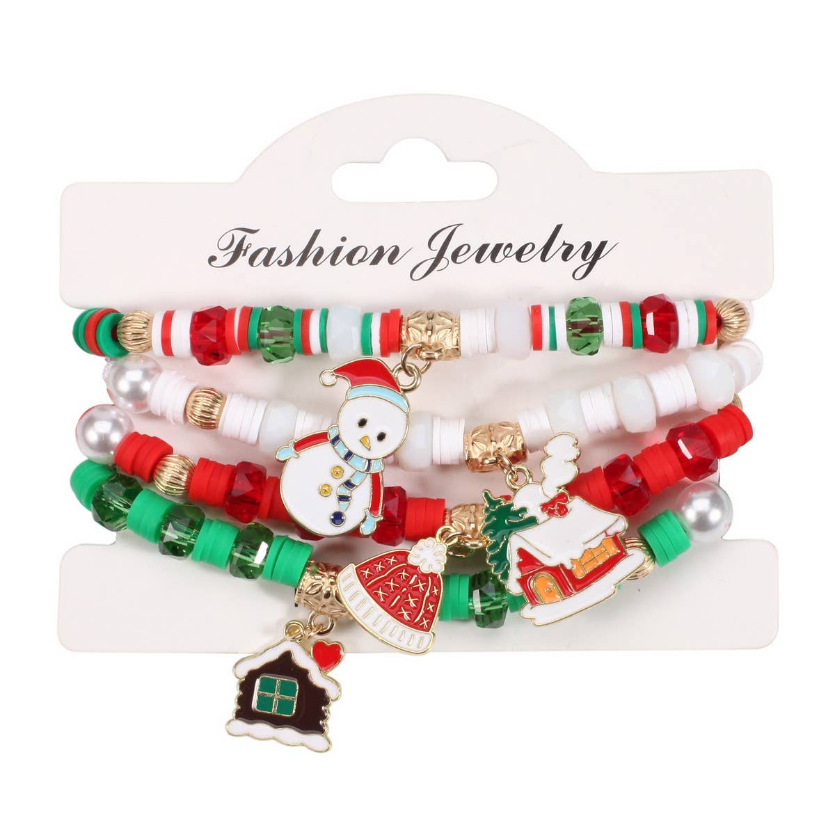 CWMM10453_CHRISTMAS ADJUSTABLE WOVEN CHARM BRACELET GIFT