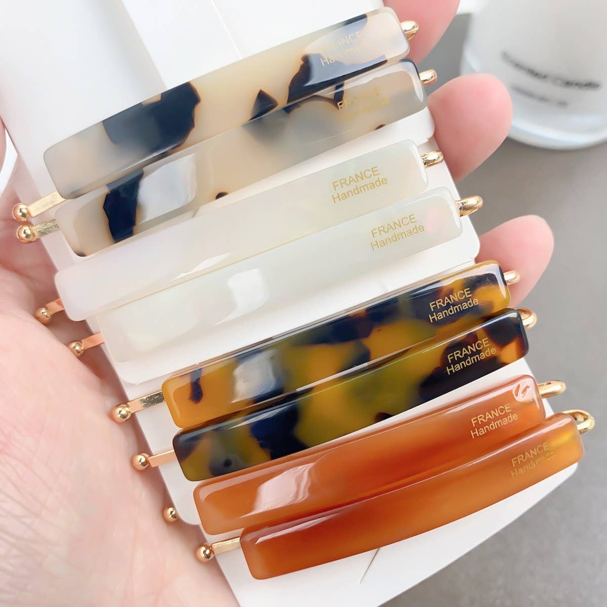 Acetate Side Bang Clip,French Minimalist Hair Pin_CWAHA2087