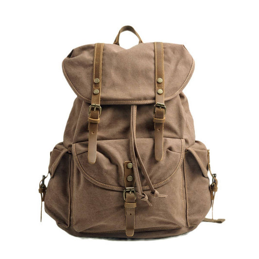 Vintage Canvas Large Capacity Backpack_CWAB5528