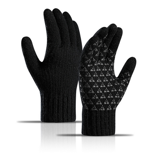 Men¡¯s Winter Alpaca Wool Knit Touchscreen Gloves_CWAG0522