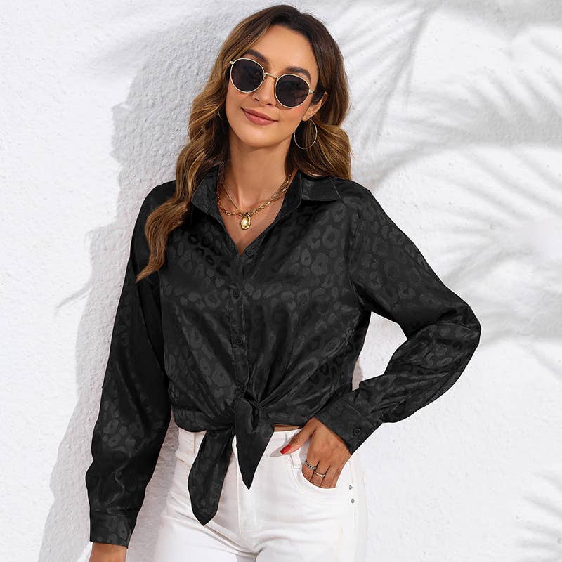 Women's satin fancy shirt