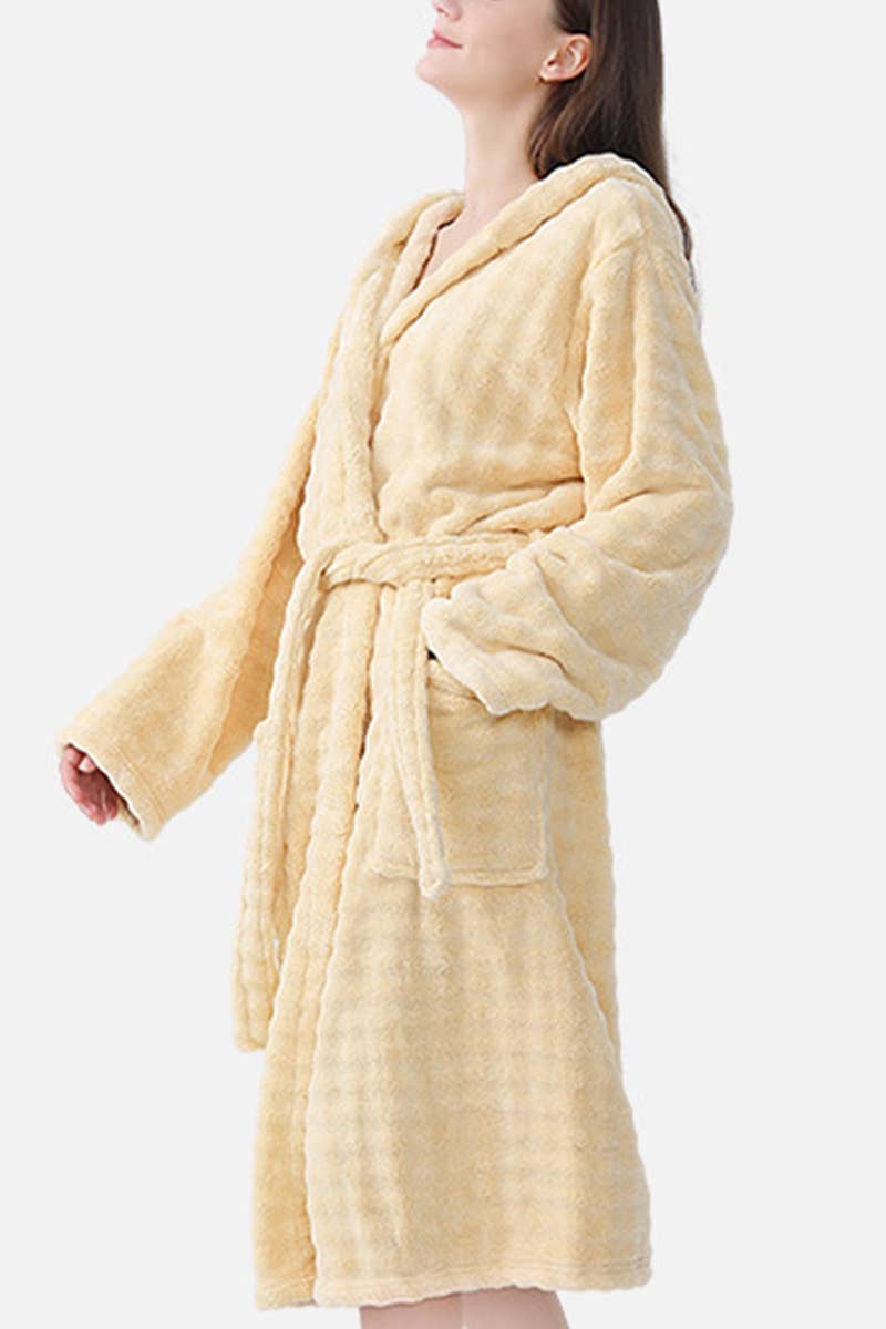 CWMM8296_HOUSEHOLD ABSORBENT THICK FLEECE NIGHTGOWN