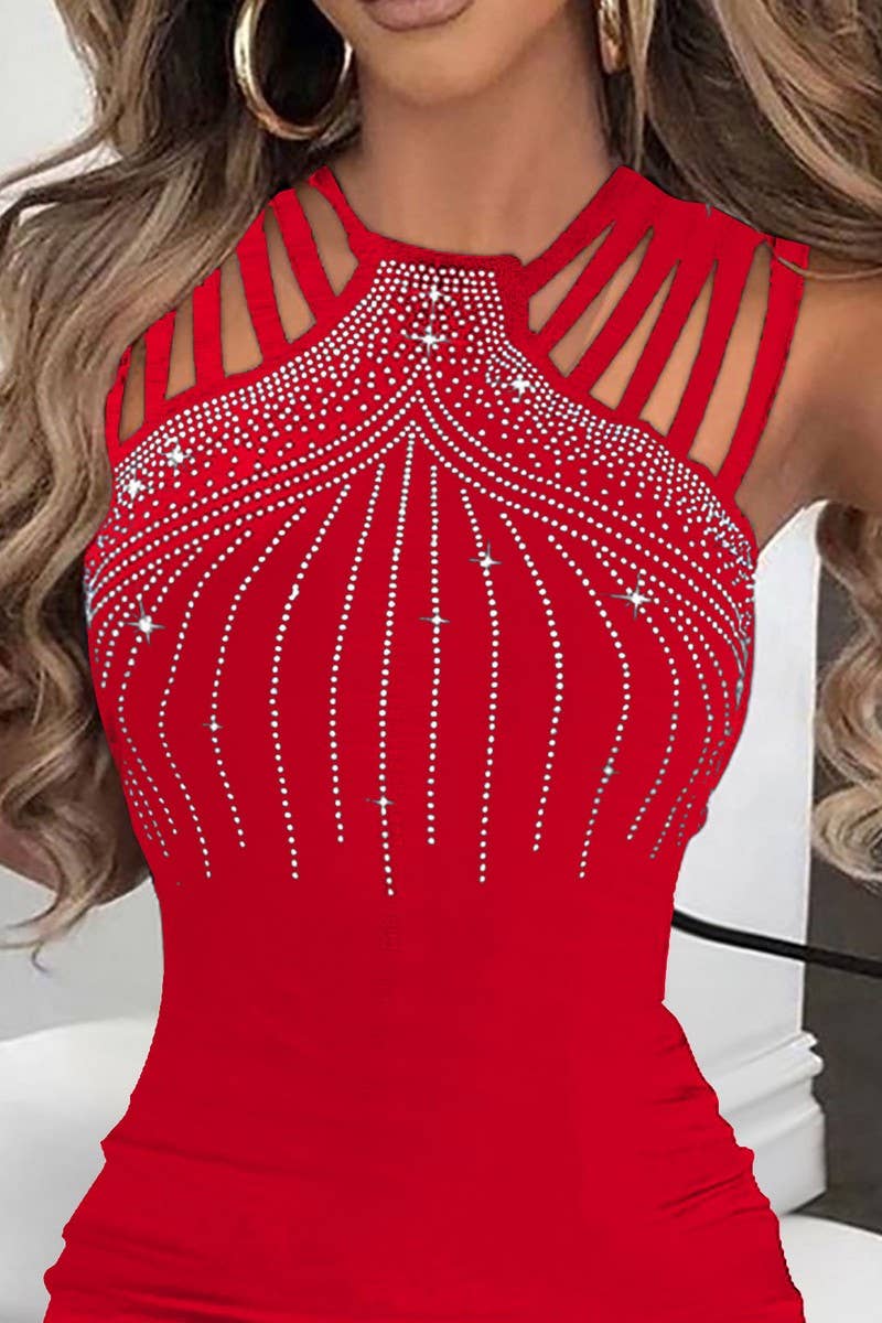 CWDMD4671_SLIT HOT DIAMOND HIP DRESS NIGHTCLUB DINNER DRESS