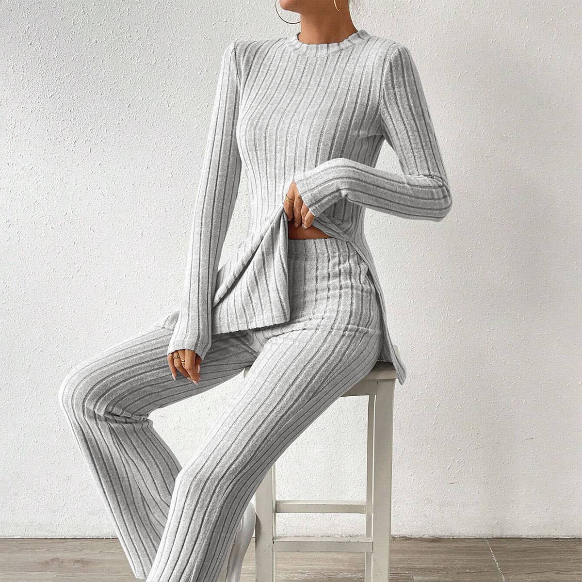 Simple lazy style fashion home two-piece set