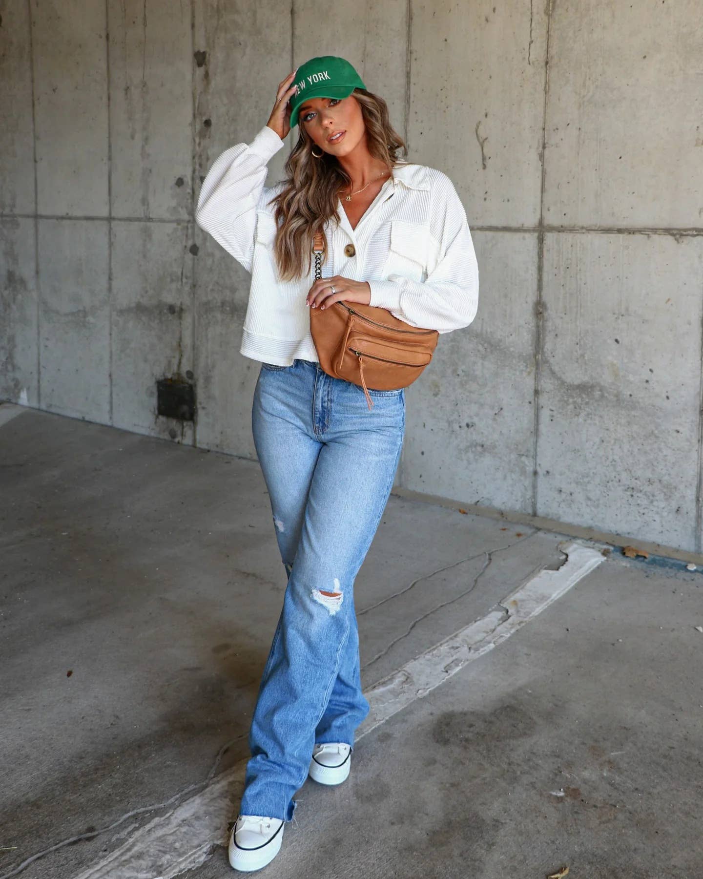 Striped single-breasted long-sleeved jacket