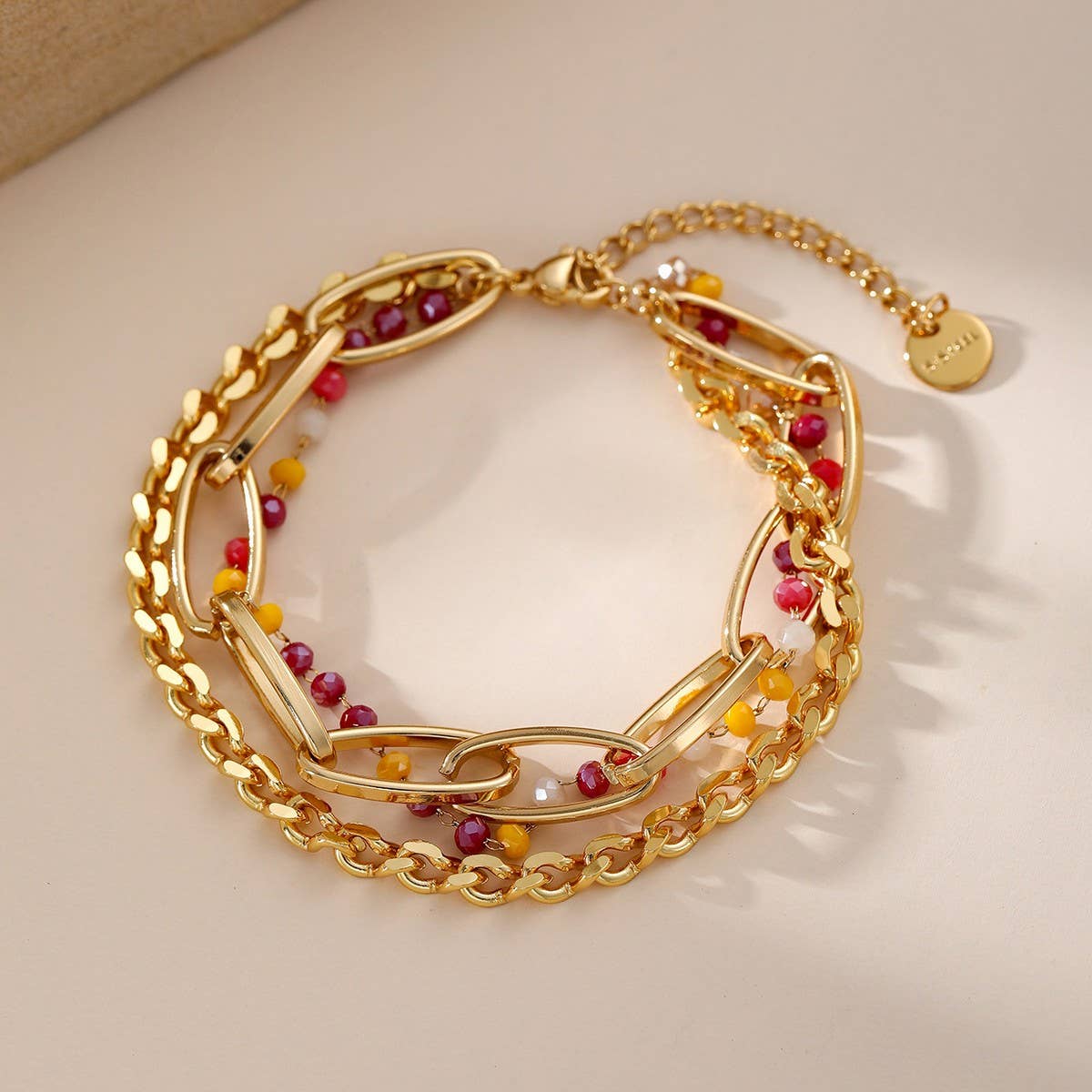 18K STAINLESS STEEL SPLICING CHAIN BRACELET