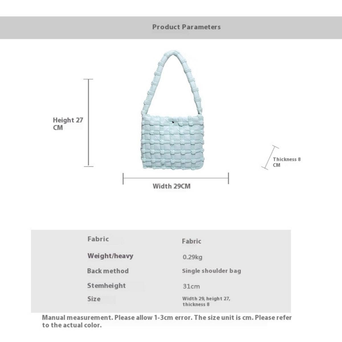 Quilted Cloud Bag Women Shoulder Purse_CUAB00494