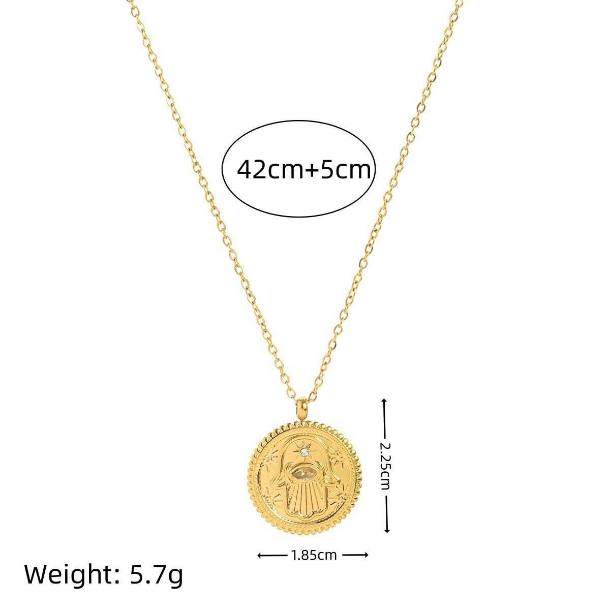 Stainless Steel Fashion Cross Necklace_CWMM5709