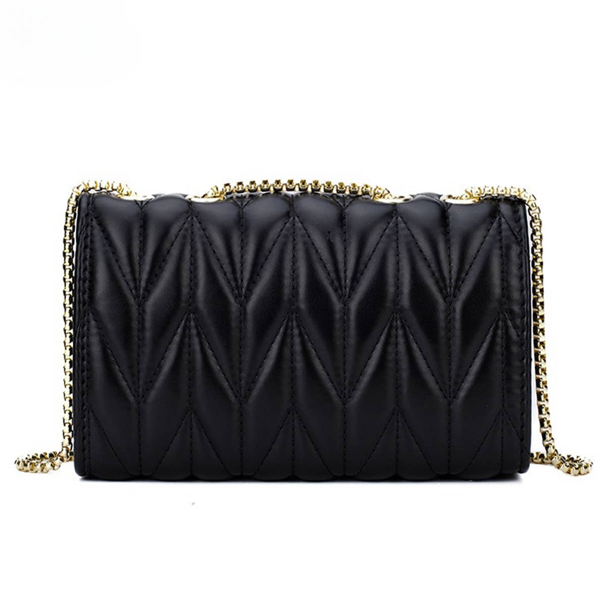 FASHION DIAMOND PATTERN EMBROIDERED SHOULDER BAG_CUAB0170