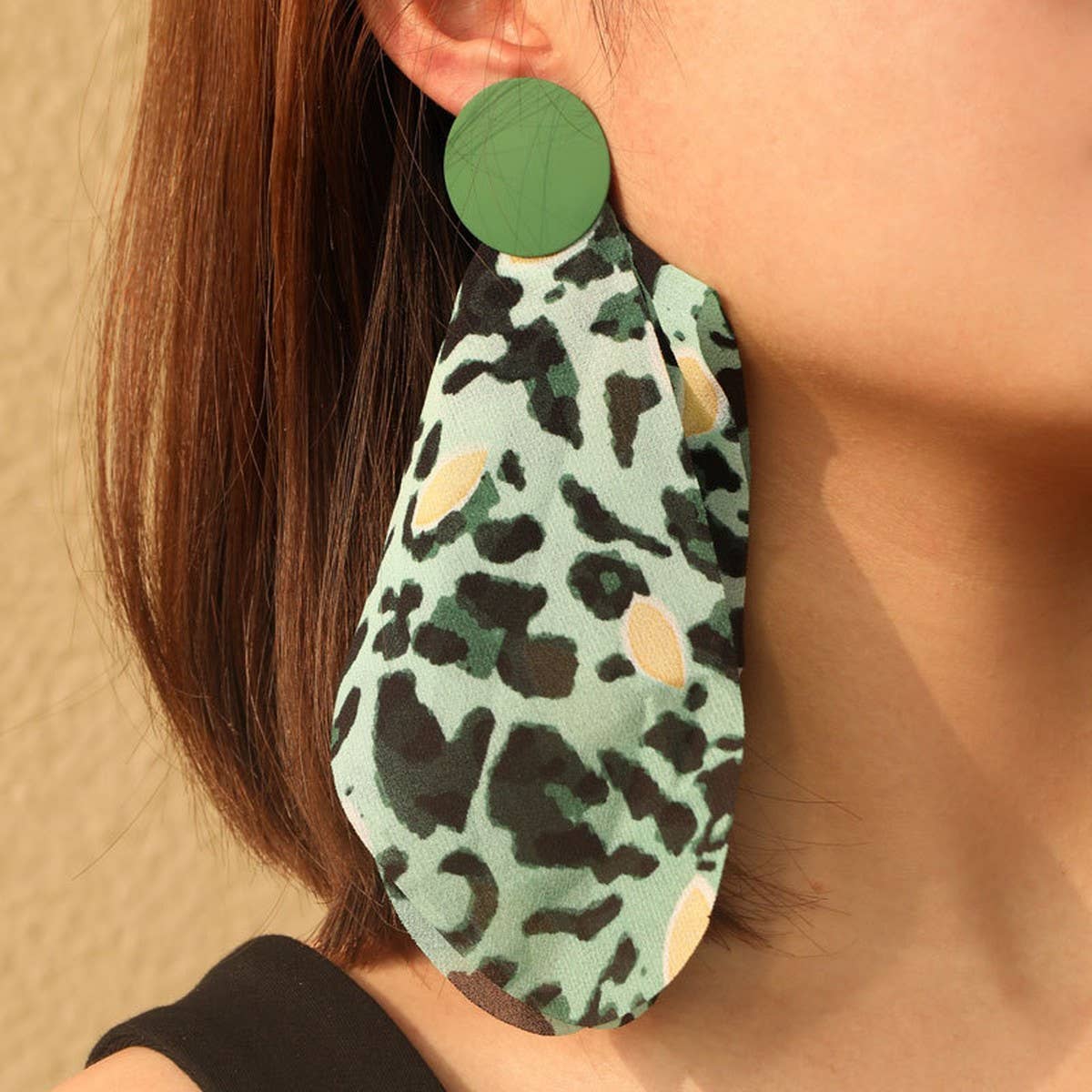 New Boho Long Leopard Print Earrings Unique Design