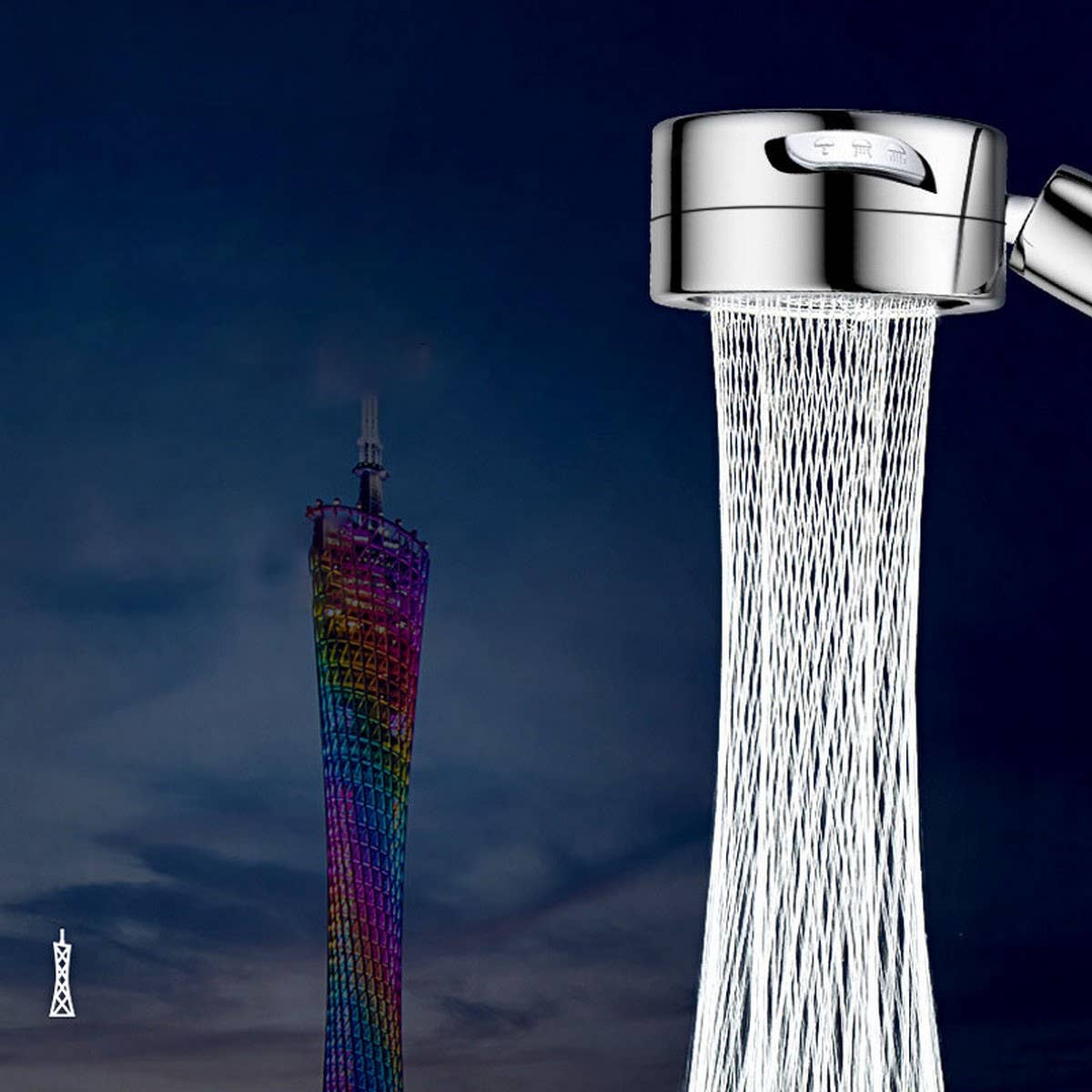 THREE-SPEED WATER ADJUSTMENT SHOWER HEAD