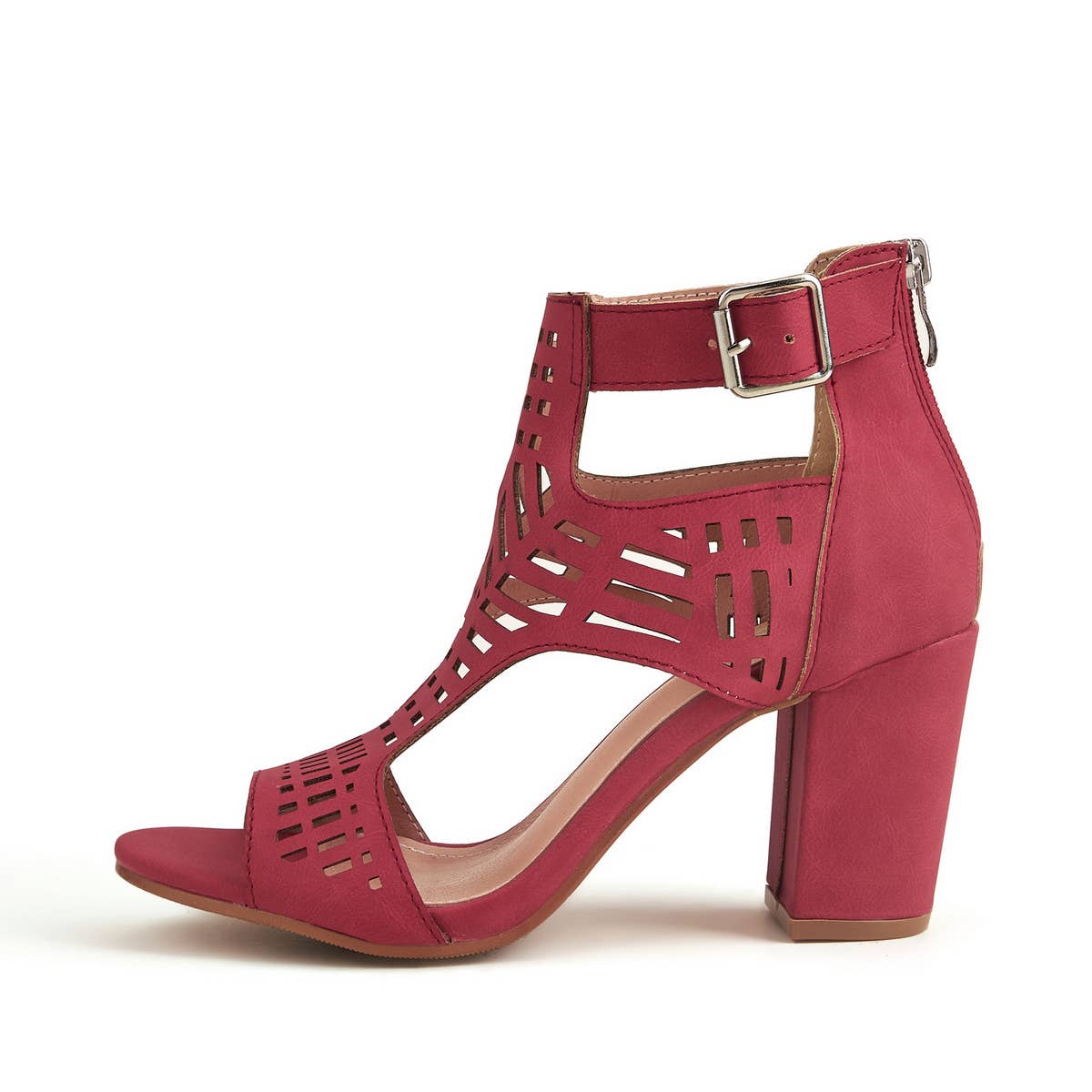 HOLLOW HIGH-HEELED SANDALS WITH THICK HEELS