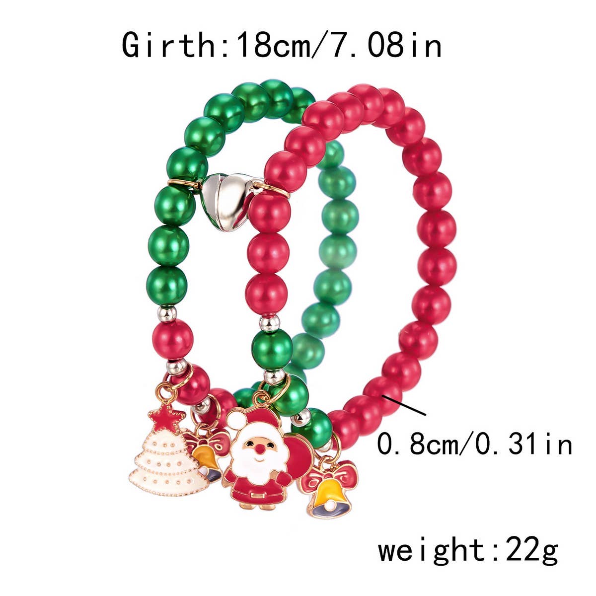 CHRISTMAS TREE NEW LOVE MAGNETIC BRACELET