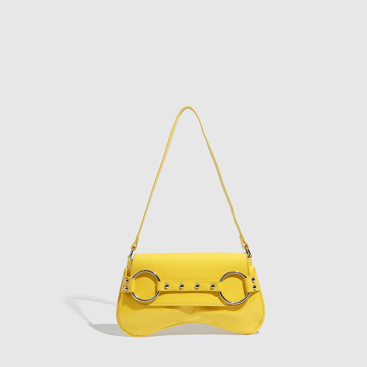 Glossy Macaron Jelly Underarm Wrist Bag_CWAB5694