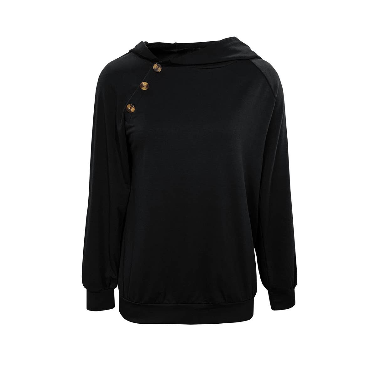 HOODIE WITH LONG SLEEVES AND BUCKLES