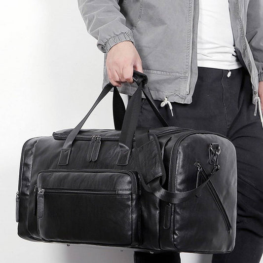Men's PU Leather Travel Bag, Extra Large Size_CWAB5177