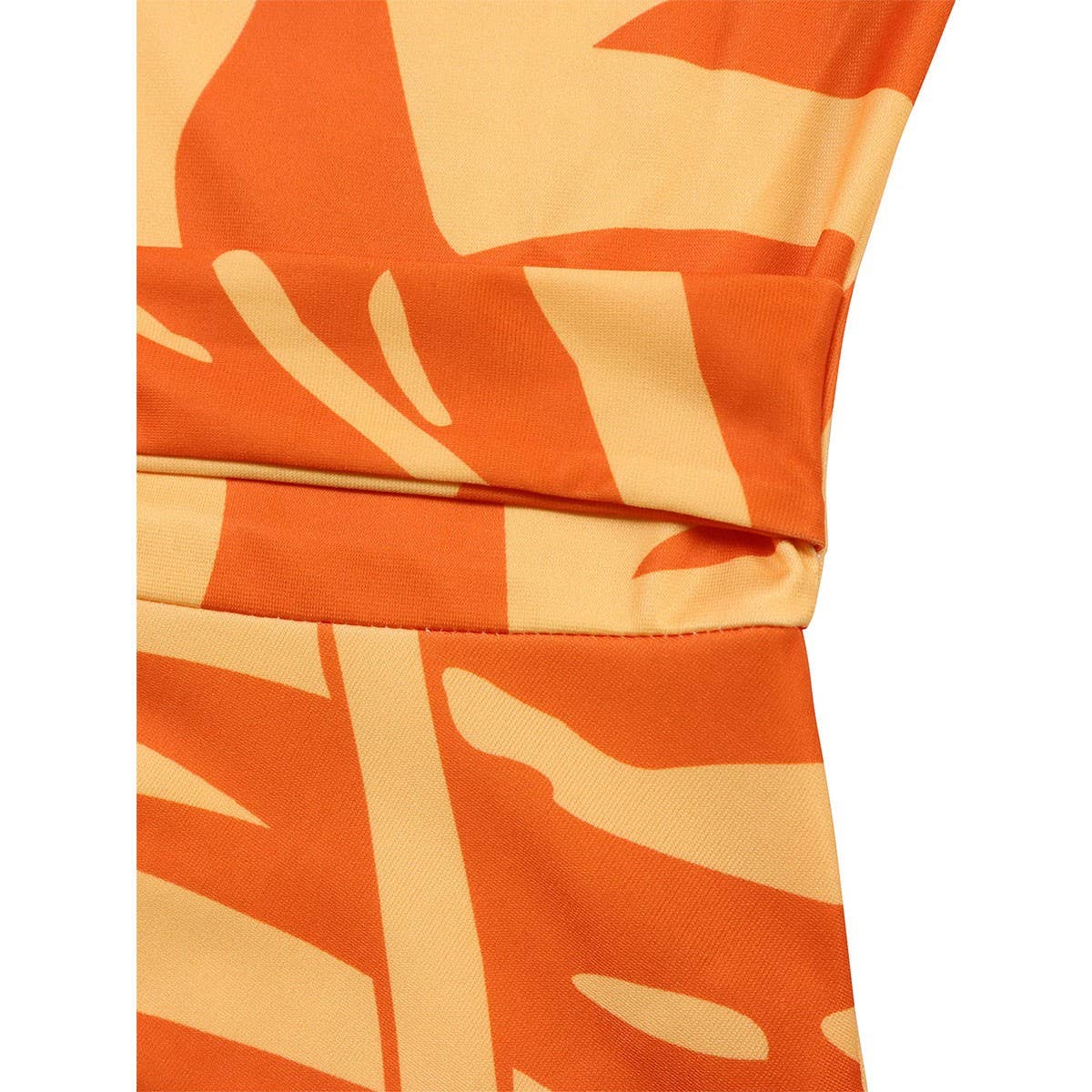 FASHIONABLE LACE-UP PRINTED OVERSIZED DRESS