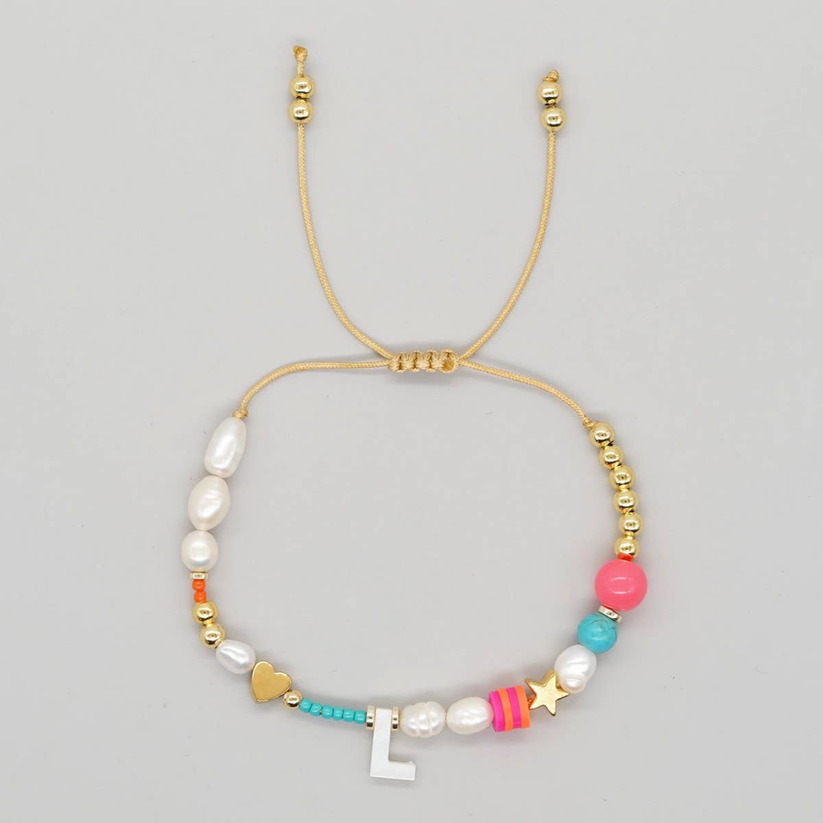 FASHION HAND-WOVEN LETTER PEARL BRACELET_CWMM3812