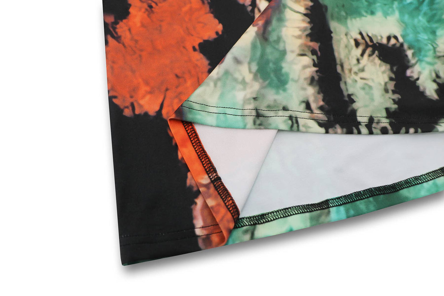 Trendy Sleeveless Tie-Dye Halter Neck Dress