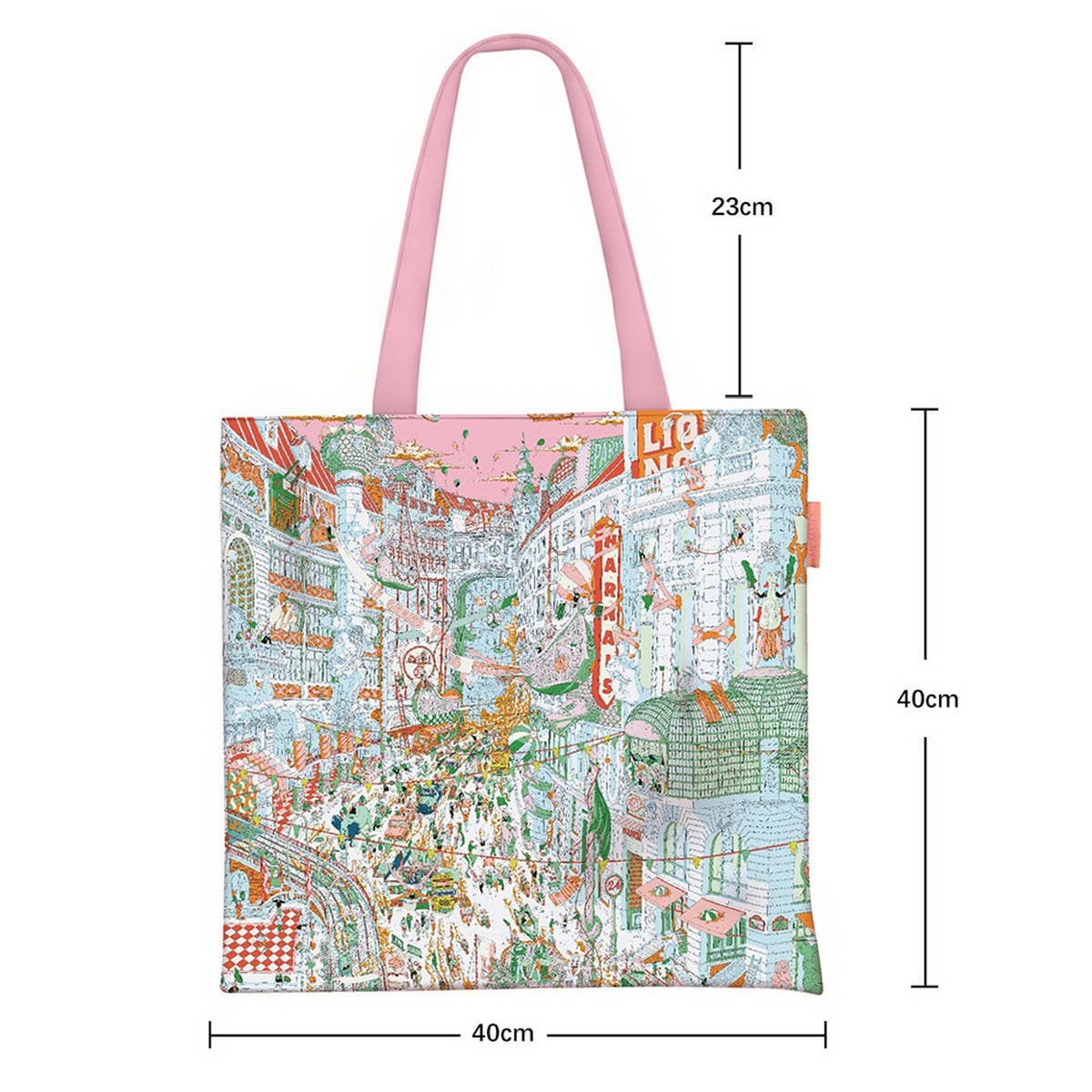 Paris City Canvas Tote Bag for Women_CWAB5132