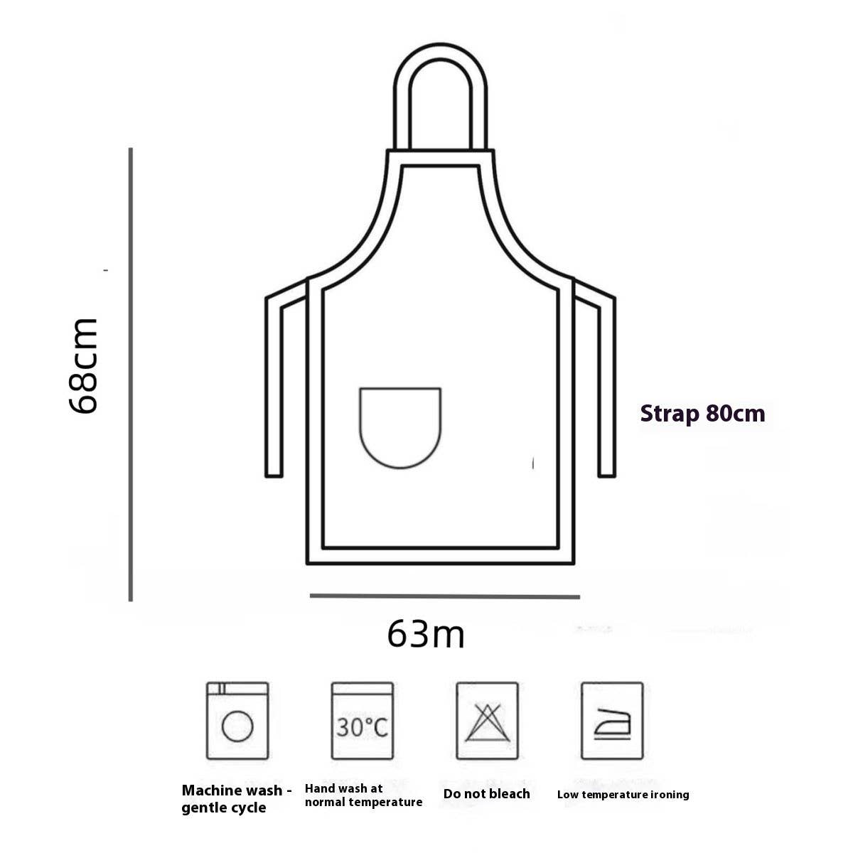 BOWKNOT FULL BODY WATERPROOF AND OIL-PROOF APRON_CWMM5839