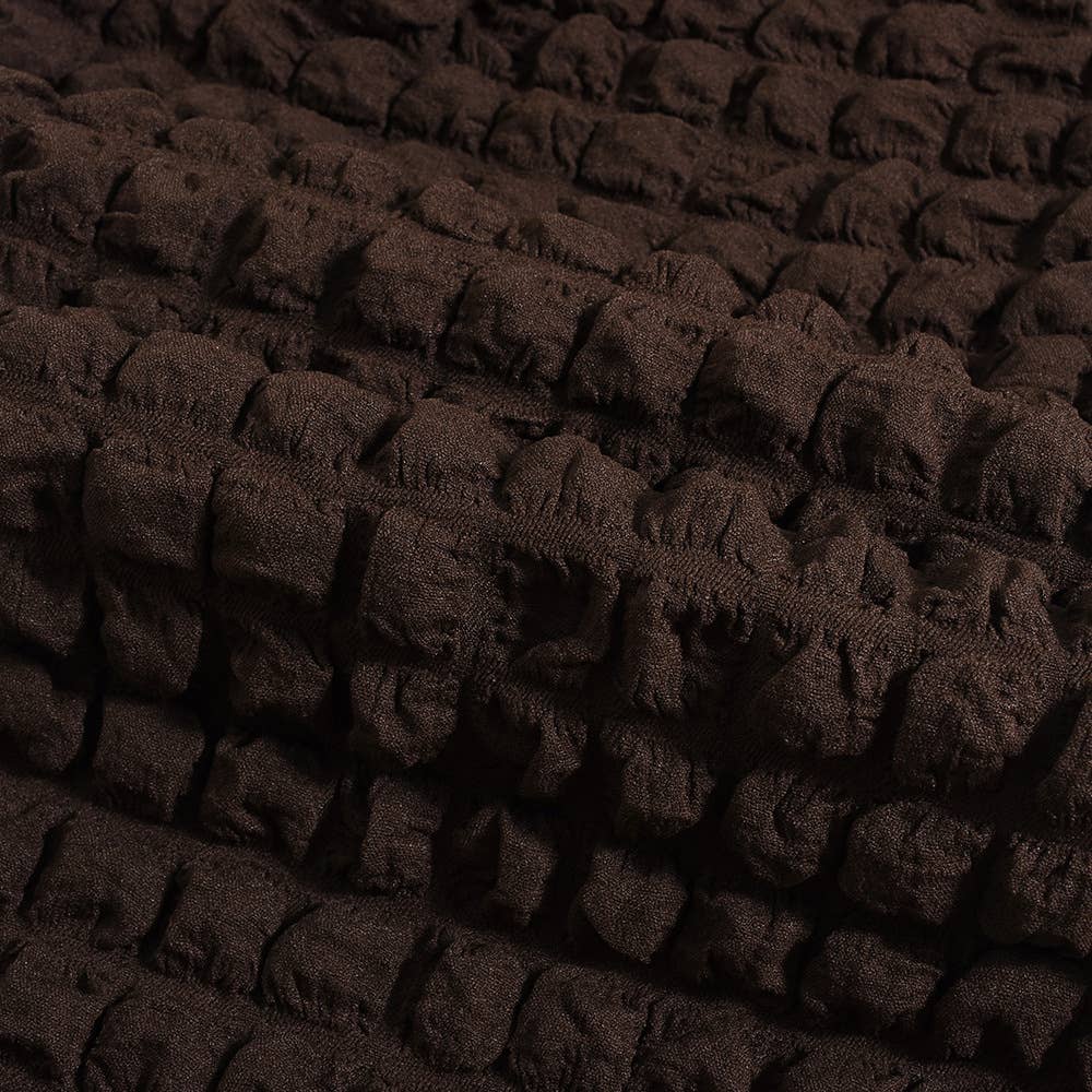 Square-neck one-shoulder flared sleeve dress