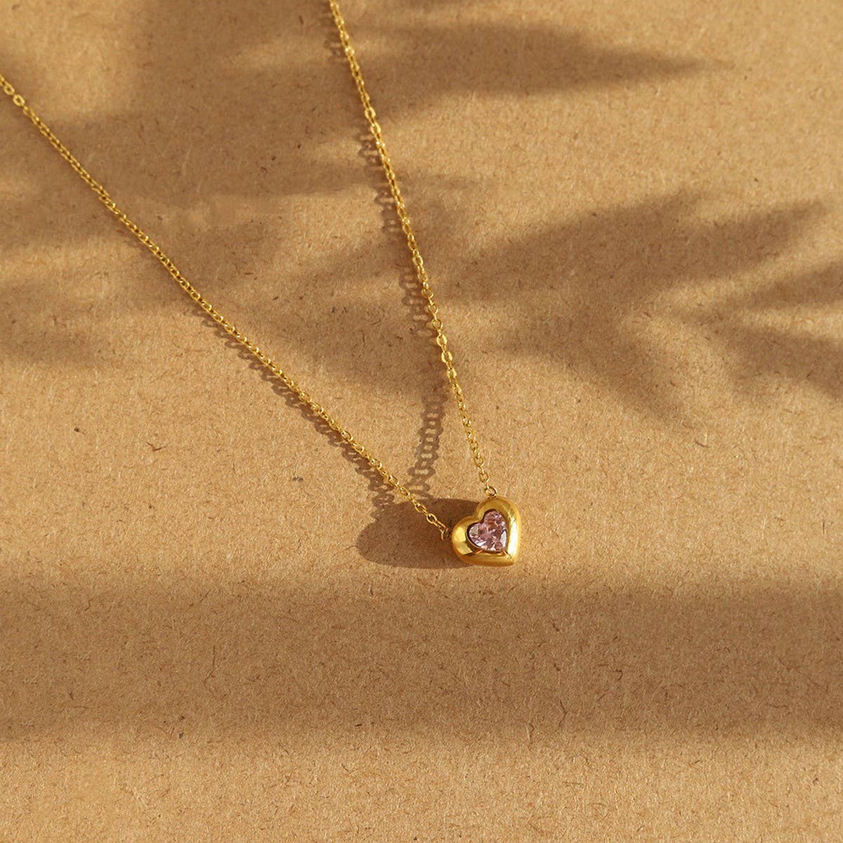 FRENCH VINTAGE HEART PENDANT NECKLACE