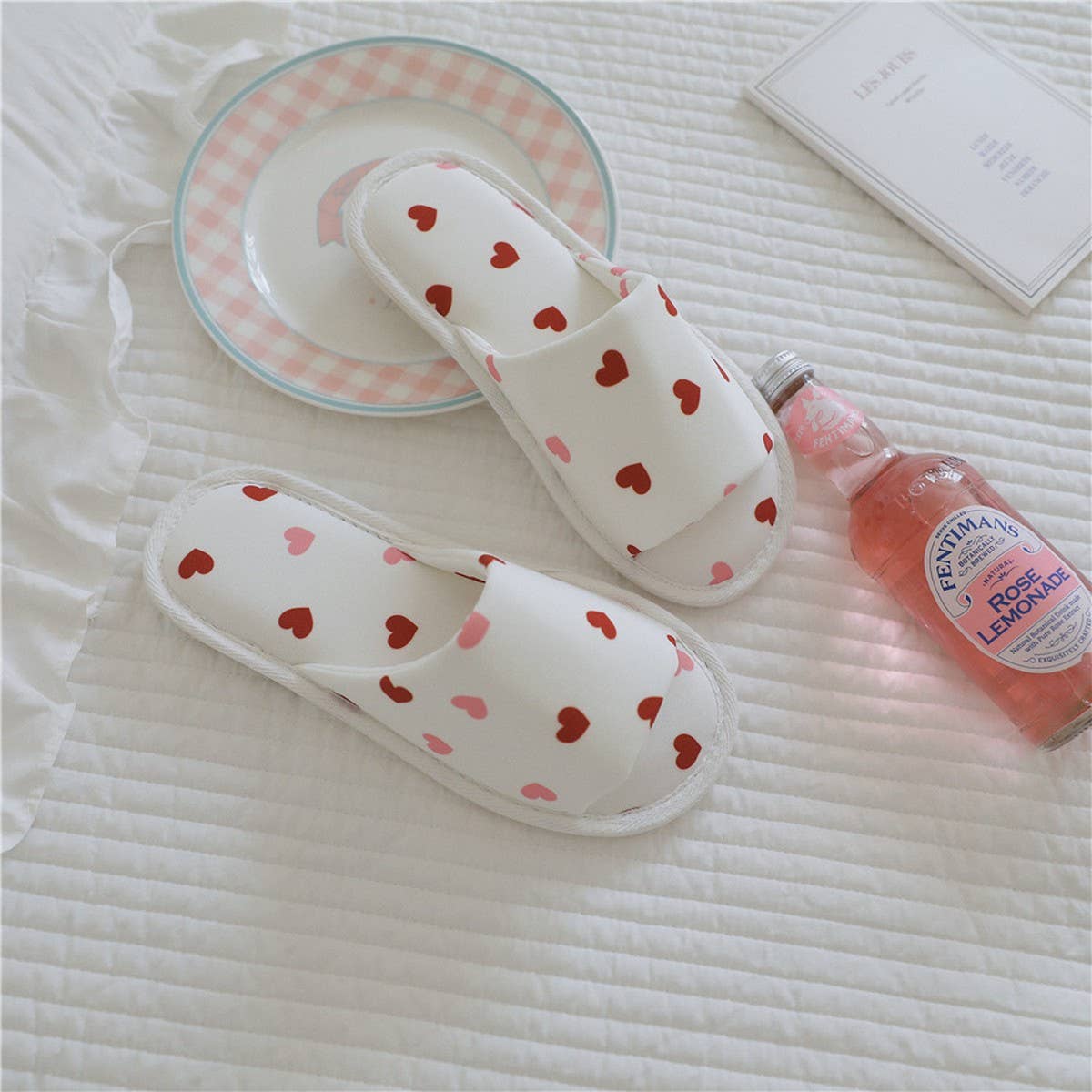 LOVE BOWKNOT INDOOR NON-SLIP SOFT-SOLED SLIPPERS