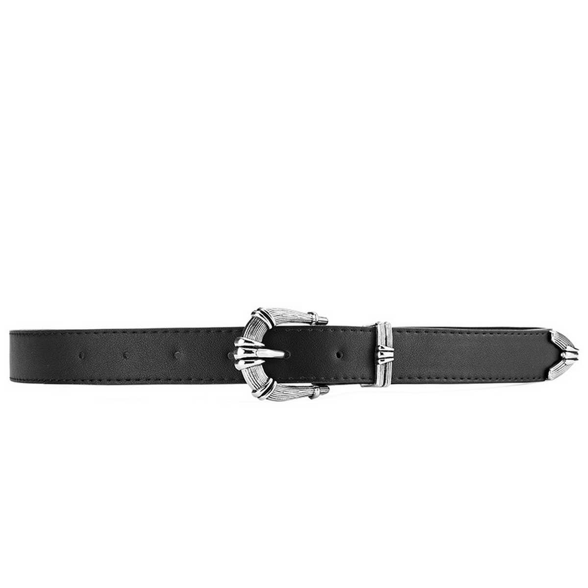 WOMEN TRENDY BELT WITH GUN BUCKLE_CWABE0367
