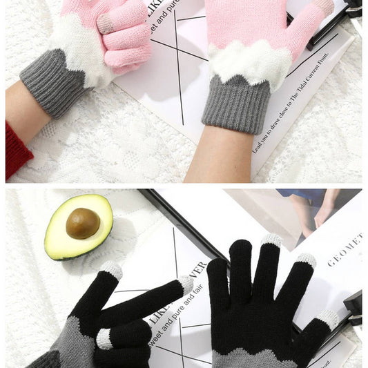 CWAG00559_WOMEN WINTER KNIT TOUCHSCREEN GLOVES