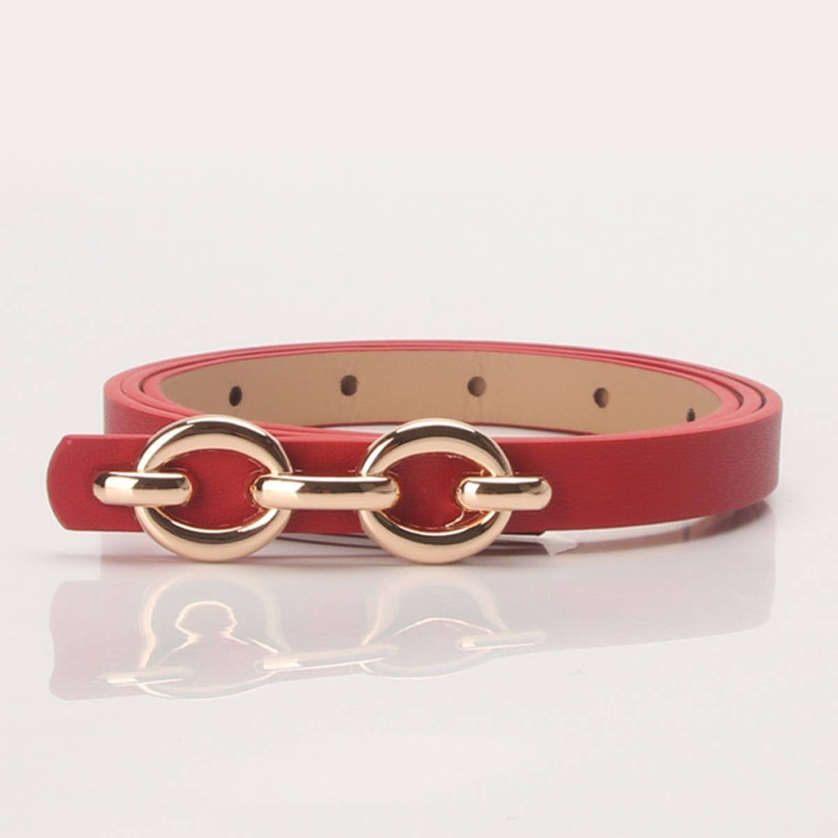 CLASSIC SIMPLE CHAIN BELT BUCKLES THIN BELTS_CWABE0397