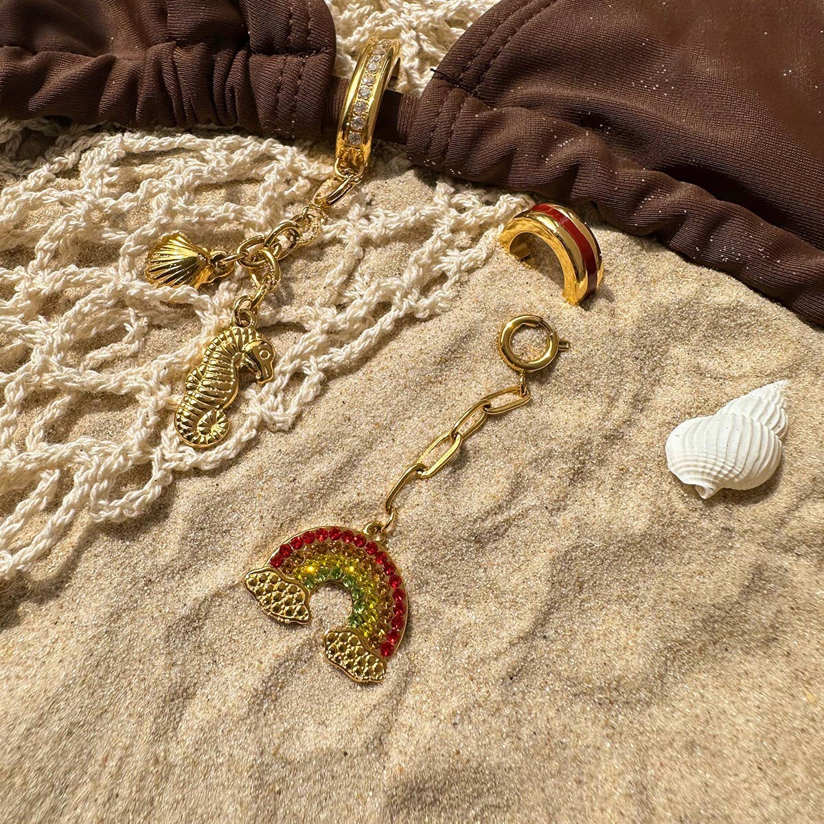 STAINLESS STEEL BIKINI PENDANT WITH DIAMOND DIY_CWMM4688