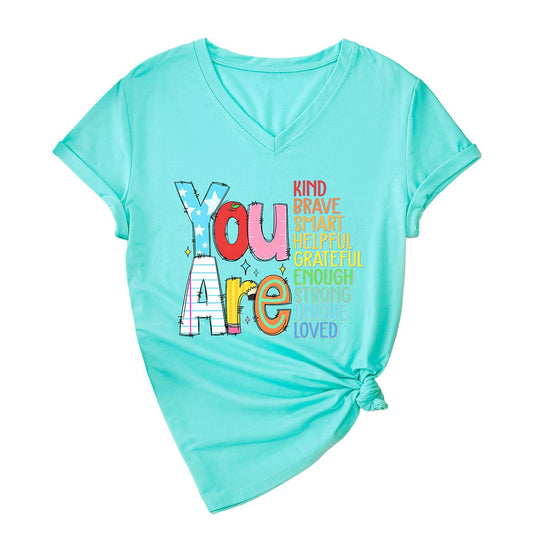 Short-sleeved you are kind brave smart T-shirt