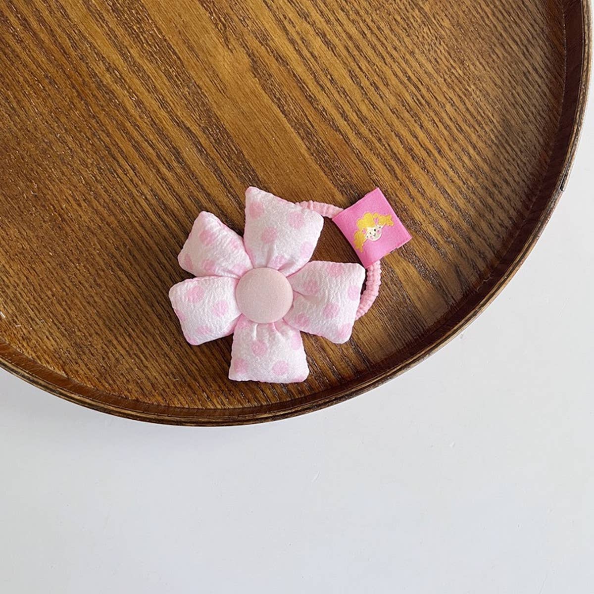 CHILDREN'S MACARON FLOWER HAIR TIE
