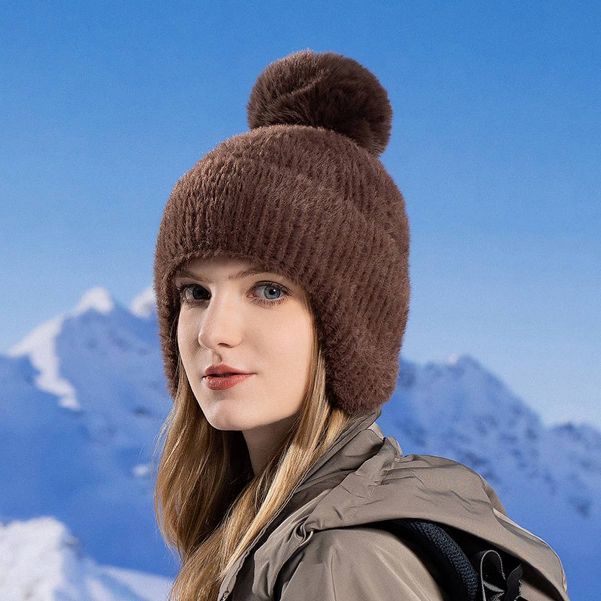 WINTER WARM AND STYLISH FUR BALL BEANIE
