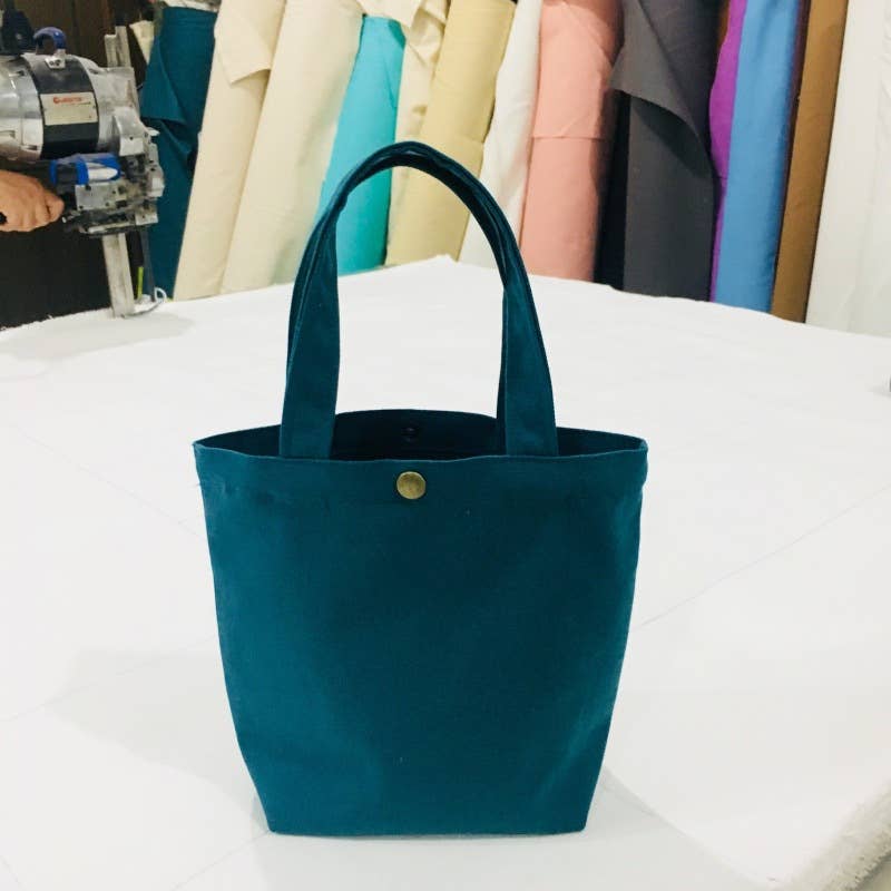 Hand-painted simple canvas lunch box bag