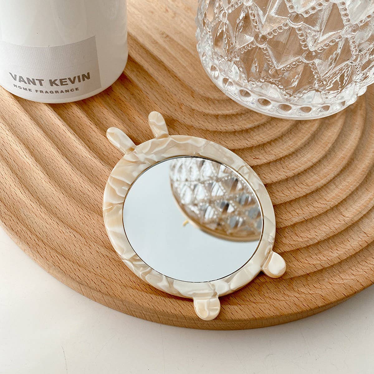 Cute Animal Acetate Mini Makeup Mirror, Portable