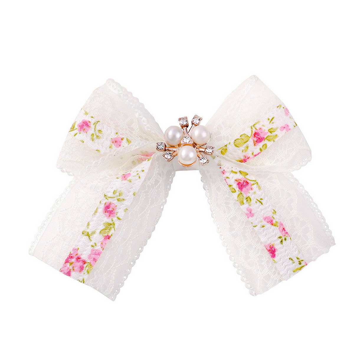 CHILDREN'S LACE MESH BOW HAIRPIN