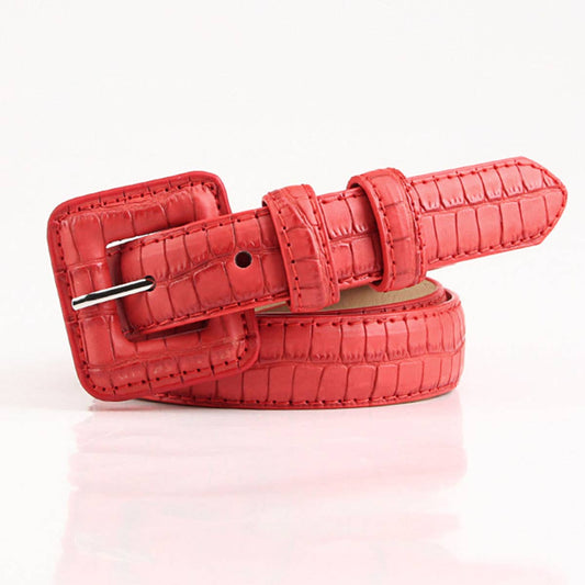 Fashionable stone-patterned bag buckle women belt