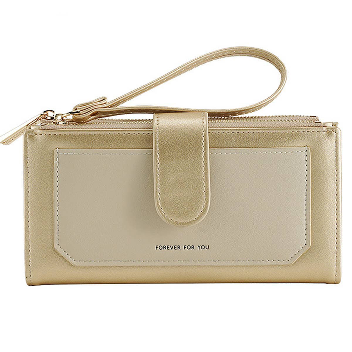 WOMEN FASHION MAGNETIC BUCKLE PRINTED WALLET_CWAB1255