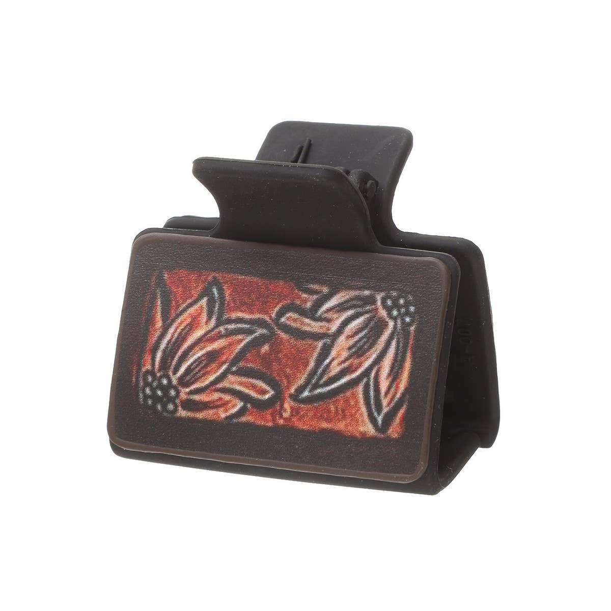 Western Sunflower Cactus Hair Claw - Leather Clip_CWAHA0601