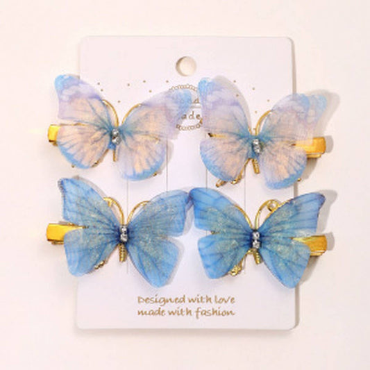 Shiny Sheer Butterfly Hair Accessories for Kids