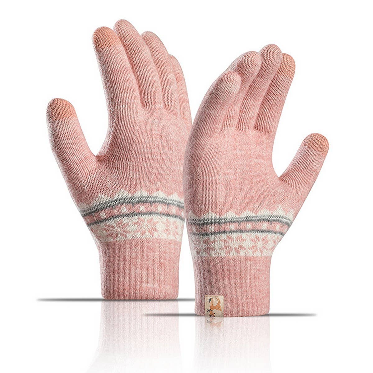 WINTER DOUBLE-LAYER FLEECE TOUCH SCREEN GLOVES