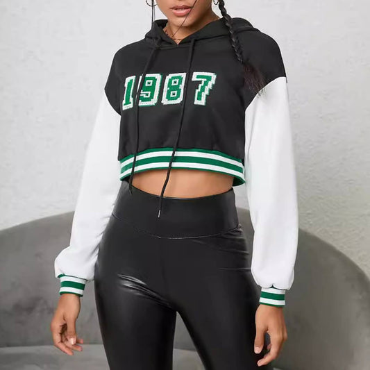 SLIMMING ALL-IN-ONE HOODED CROP JUMPER HOODIE