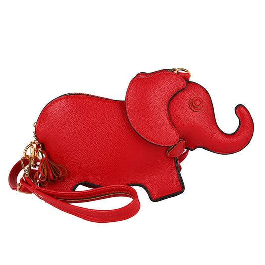Funny elephant single-shoulder crossbody bag